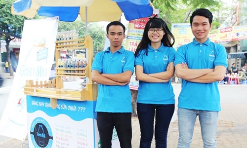 Nhóm thành viên chủ chốt của dự án kinh doanh sữa sạch