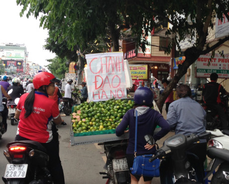 Chanh đào bán dạo tràn ngập đường phố Sài Gòn