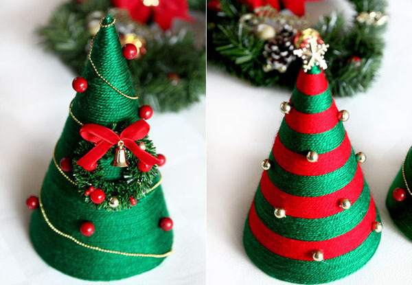 Làm cây thông Noel handmade