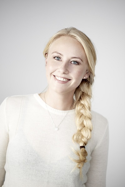 Camilla Hessellund Lastein, nữ CEO 24 tuổi của dự án sách giáo khoa điện tử Lix. Ảnh: Independent.
