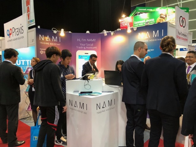 Sản phẩm Chatbot Việt Nam Nami Assistant tham gia iFx Expo Hong Kong tháng 1/2018. 
