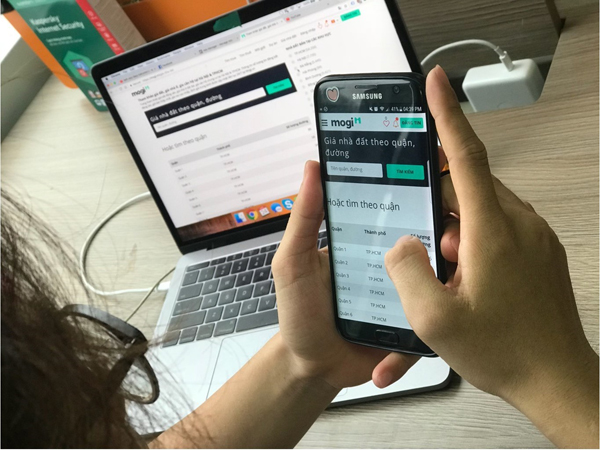 Ứng dụng bất động sản Mogi bổ sung tính năng tham khảo giá nhà đất