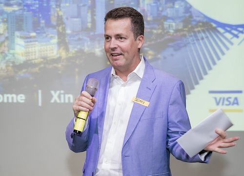 Ông Sean Preston - Giám đốc Visa khu vực Việt Nam, Lào và Campuchia nhấn mạnh tốc độ phát triển nhanh chóng và sự bùng nổ của công nghệ là những lý do hãng thẻ chọn tổ chức cuộc thi tại Việt Nam. Đăng ký tham gia tại đây.