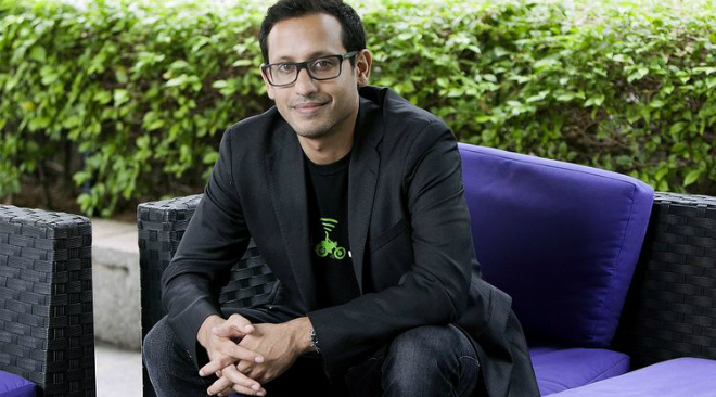 Đồng sáng lập và CEO của Go-Jek, Nadiem Makarim. Ảnh: Dealstreetasia