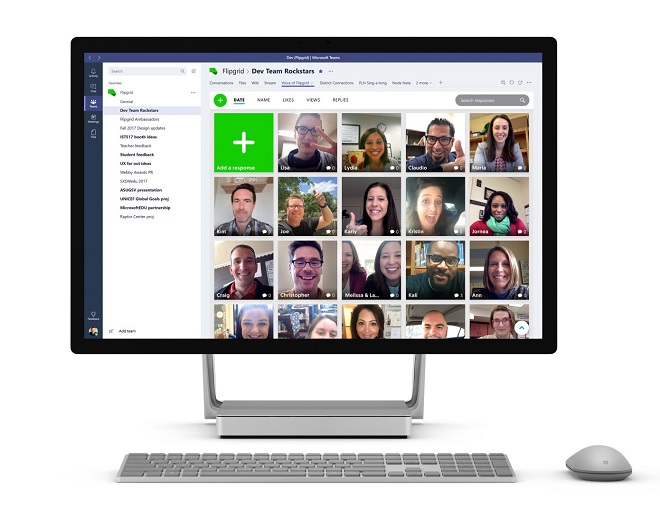 Giao diện ứng dụng Flipgrid.