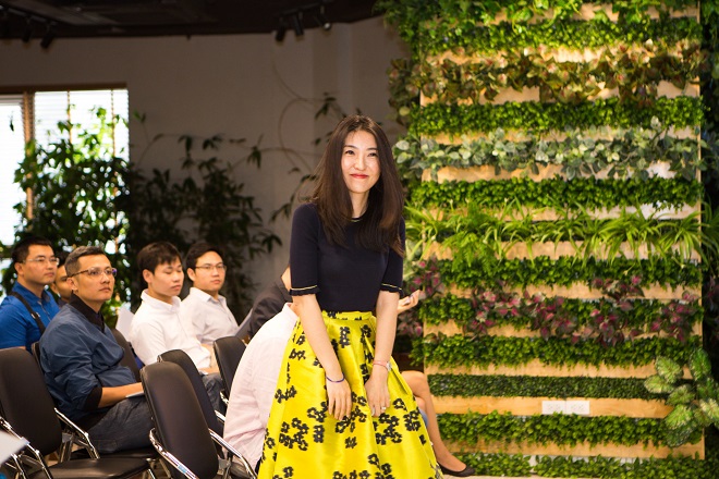 COO Manrui Tang trong sự kiện Binkabi tại Hà Nội. 