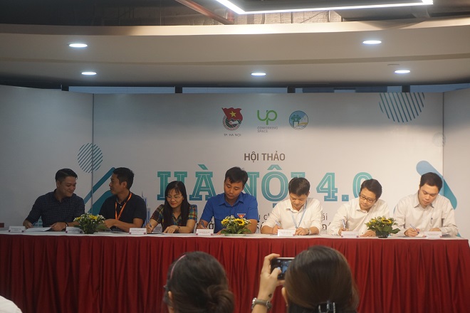 Lễ ký kết về thúc đẩy hệ sinh thái khởi nghiệp sáng tạo thủ đô.