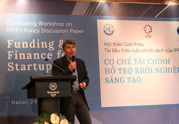 Ông Jouko Ahvenainen - chuyên gia quốc tế về khởi nghiệp sáng tạo. Ảnh: Hà Trương