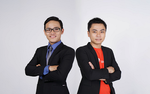Hai đồng sáng lập Lê Văn và Mai Như Chiến (từ trái sang).