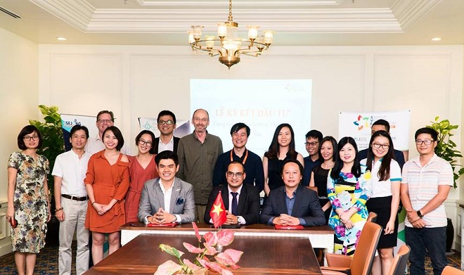 Lễ ký kết đầu tư của Statup (Sejong Vietnam) với nhà đầu tư dưới sự chứng kiến của ICM, SVF và các đối tác chiến lược. Ảnh: ICM