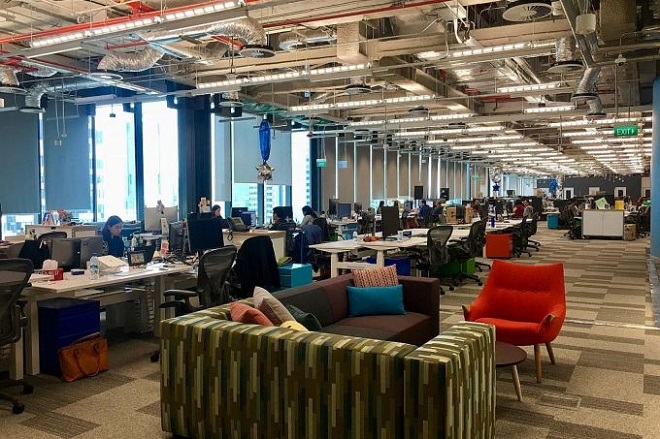 Văn phòng mới của Facebook tại Singapore.