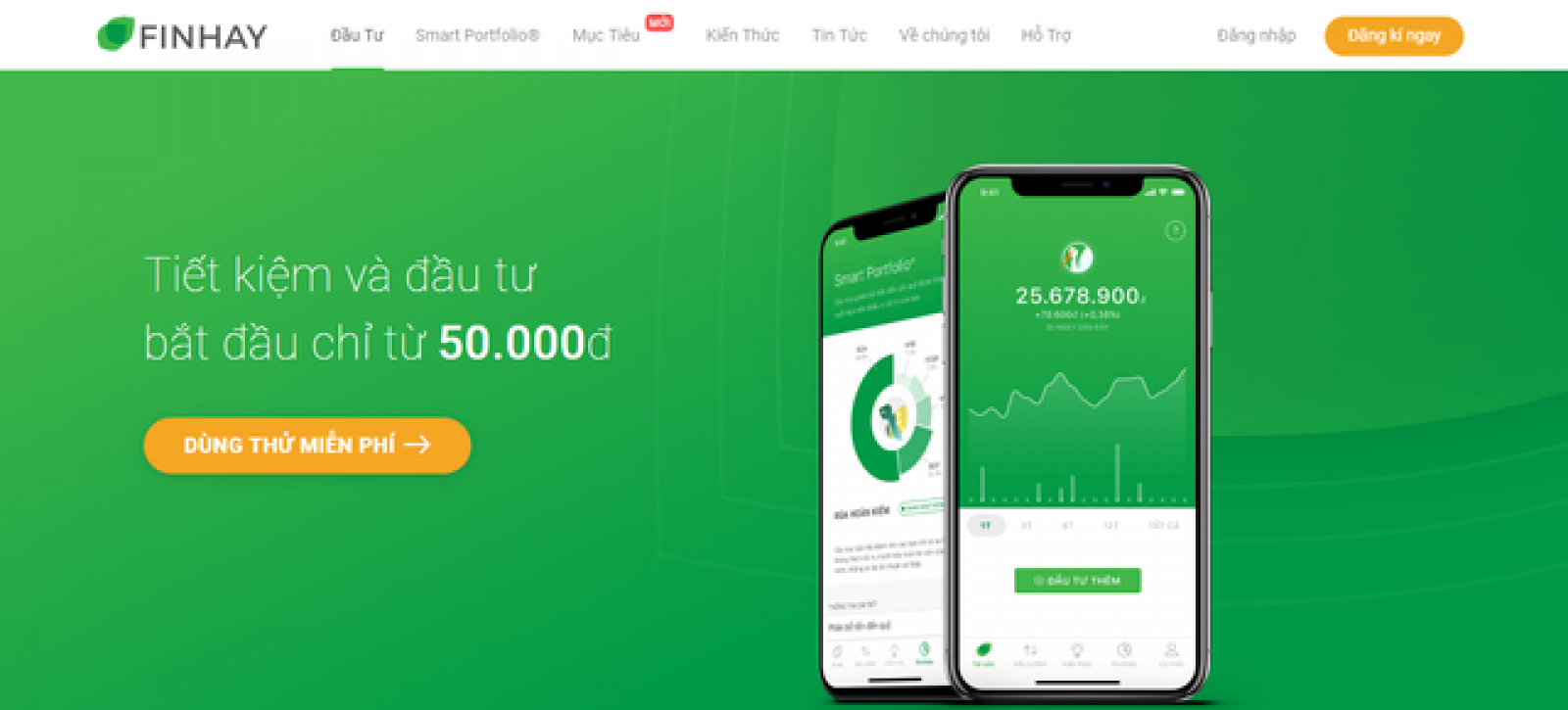  Startup Fintech Finhay. Ảnh chụp màn hình.