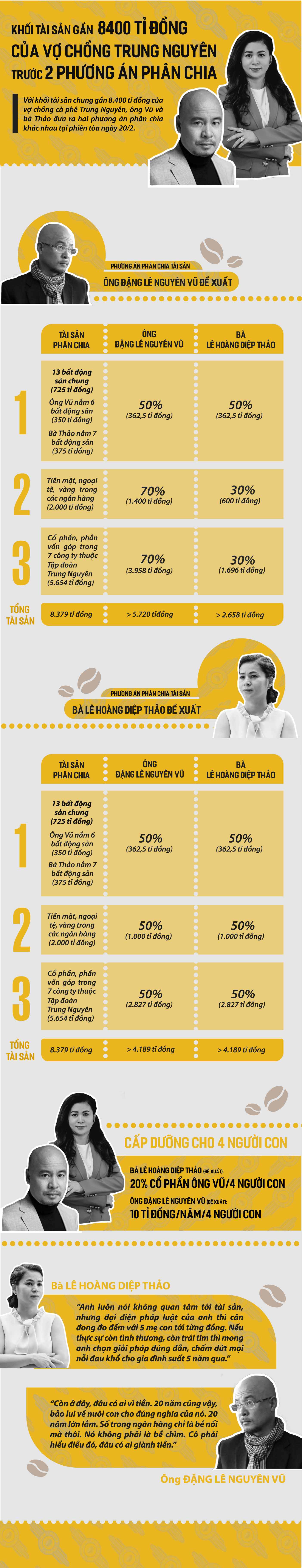 inforgraphic khoi tai san gan 8400 ti dong cua vo chong trung nguyen truoc hai phuong an phan chia