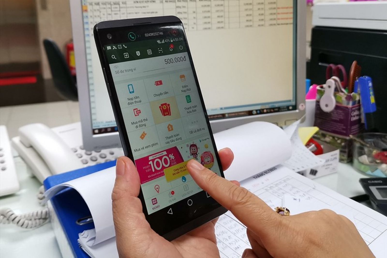 Ứng dụng tài chính MoMo nhận được khoản đầu tư hàng chục triệu USD trong năm 2018 nhưng không công bố cụ thể (ảnh: PK).