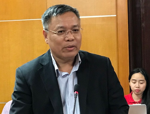 Ông Đinh Quang Tri - Phó tổng giám đốc Tập đoàn Điện lực Việt Nam (EVN). Ảnh: H. Thu