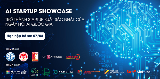 Sự kiện AI Startup Showcase mang lại nhiều cơ hội gọi vốn, hỗ trợ đào tạo, tư vấn phát triển công ty cho các startup công nghệ AI trong nước. Để biết thêm chi tiết, liên hệ Mr Huy, số điện thoại: 0968040688, Email: huypn@vsv-accelerator.com. 