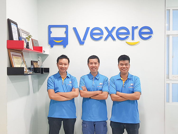 Ba nhà sáng lập của Vexere.