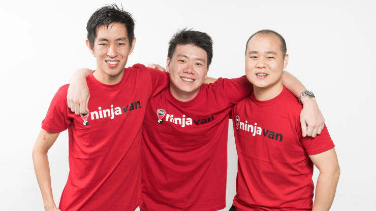 Đội ngũ sáng lập Ninja Van (từ trái qua phải):
