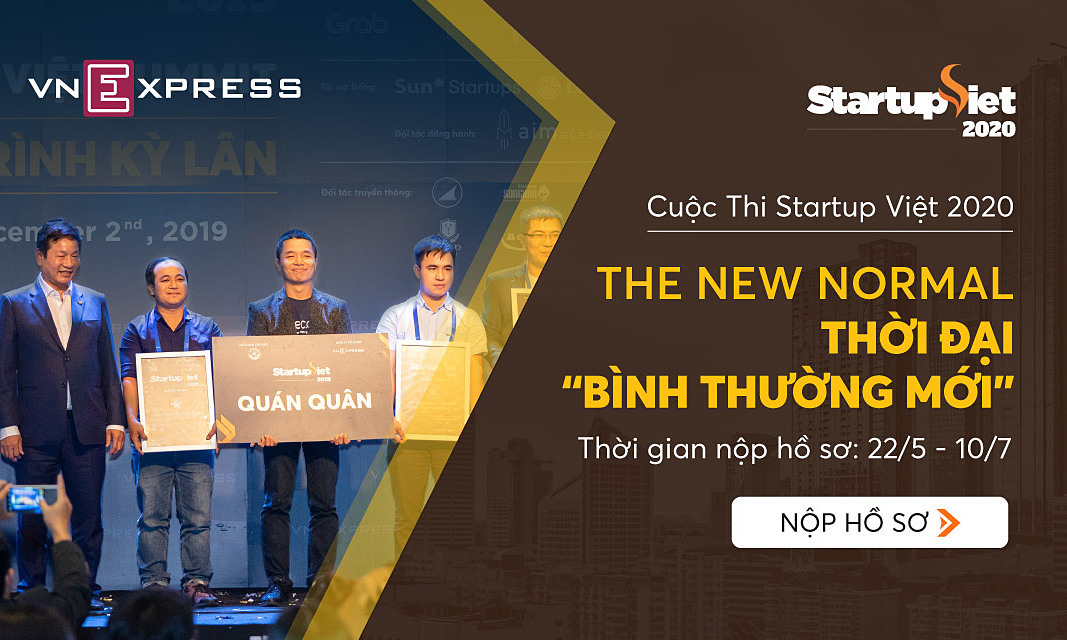 Chương trình bình chọn Startup Việt 2020 khởi động từ 22/5, nhận hồ sơ đến 10/7.