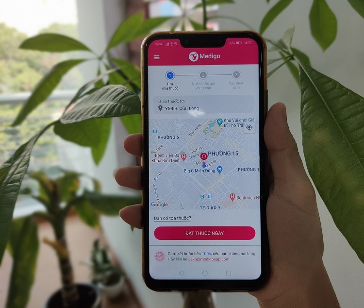 Giao diện ứng dụng Medigo.