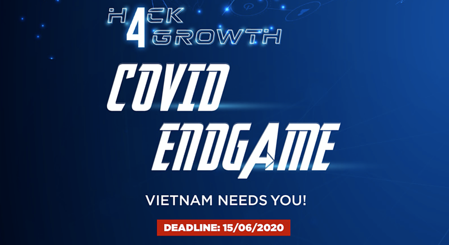 Hack4Growth - Covid Endgame nhận hồ sơ dự thi đến hết ngày 15/06/2020. Thí sinh có thể đăng ký tham gia tại đây.