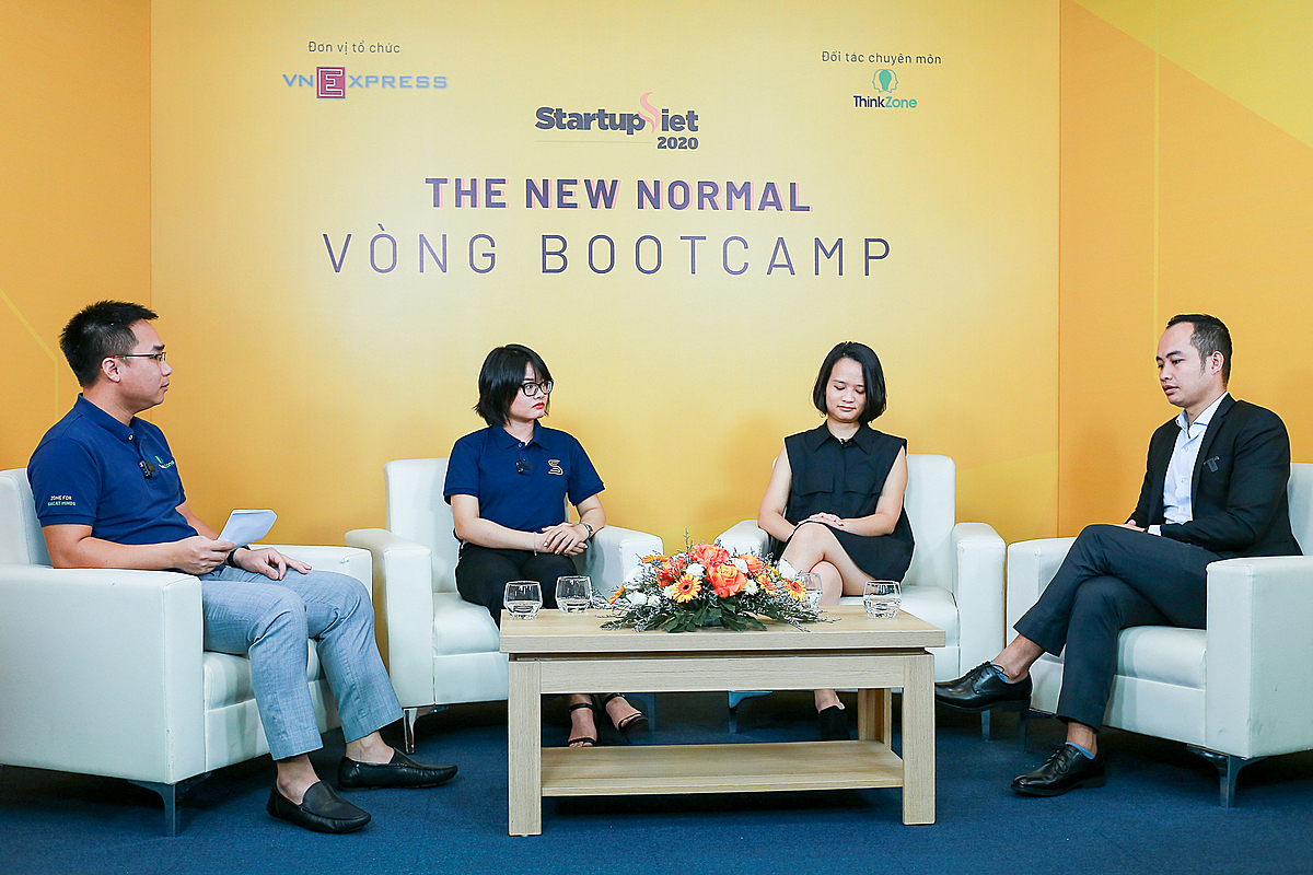 Nội dung đào tạo bootcamp về Chiến lược gọi vốn cho startup được tổ chức dưới hình thức phiên thảo luận. Ảnh: Thành Huế.