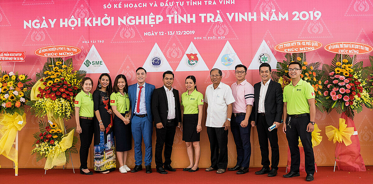Đại biểu tham dự Ngày hội khởi nghiệp tỉnh Trà Vinh năm 2019. Ảnh: SME Trà Vinh.