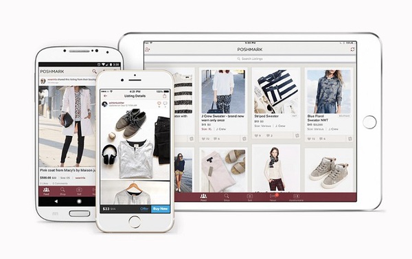 Poshmark, ra đời năm 2011, là một trang bán lẻ trực tuyến thời trang đã qua sử dụng. Ảnh: Poshmark.